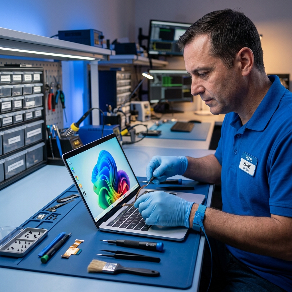 Kırık ve çatlak laptop ekran panel değişimi servisi - Faba Bilgisayar